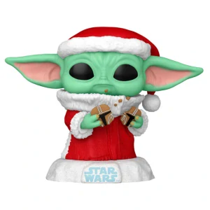 Funko POP! Star Wars - Grogu (Baby Yoda) s Vánoční Sušenkou Sběratelská Vinylová Figurka