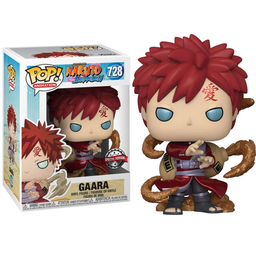 Exkluzivní Kovová Funko POP! Naruto Shippuden – Gaara 9 cm Sběratelská Figurka
