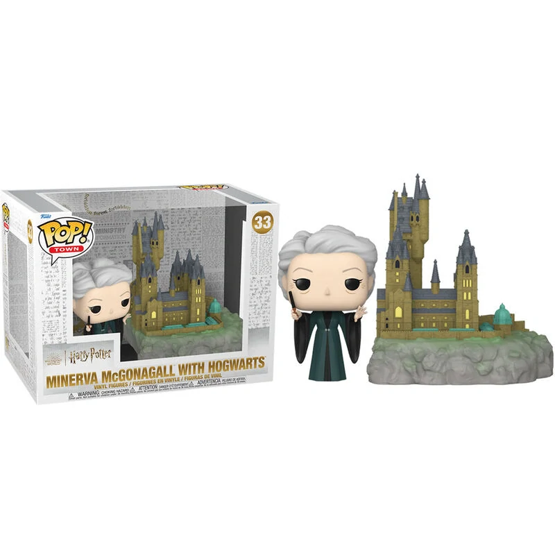 Funko POP! Town Harry Potter - Minerva McGonagallová s Bradavicemi Sběratelské Diorama