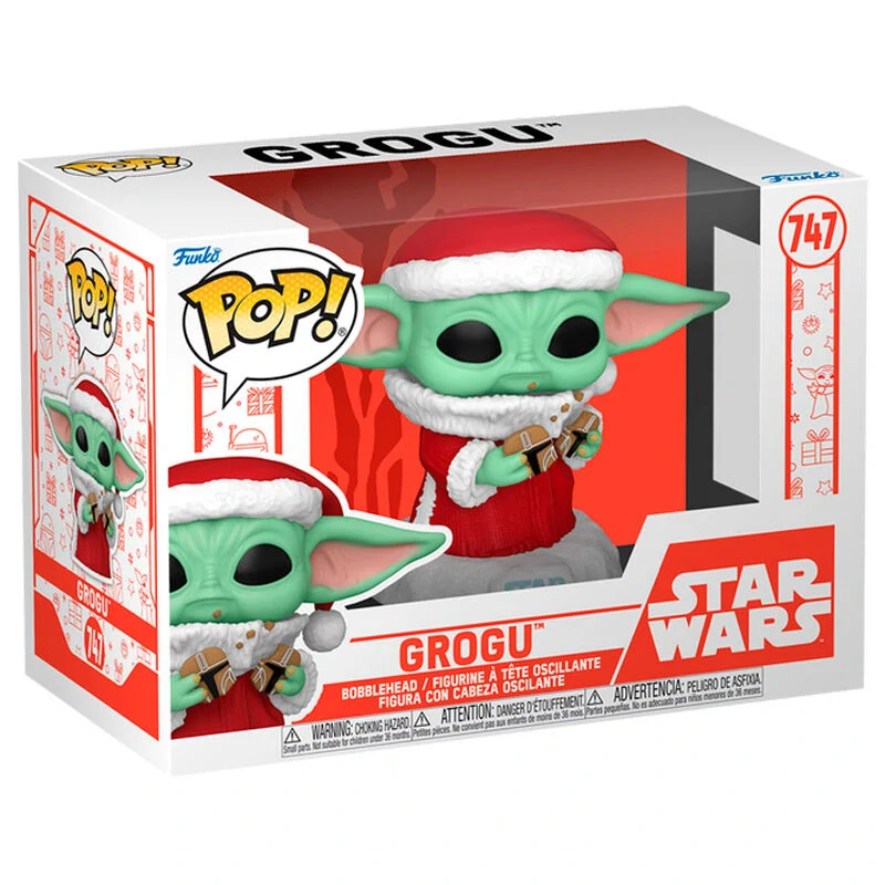 Funko POP! Star Wars - Grogu (Baby Yoda) s Vánoční Sušenkou Sběratelská Vinylová Figurka