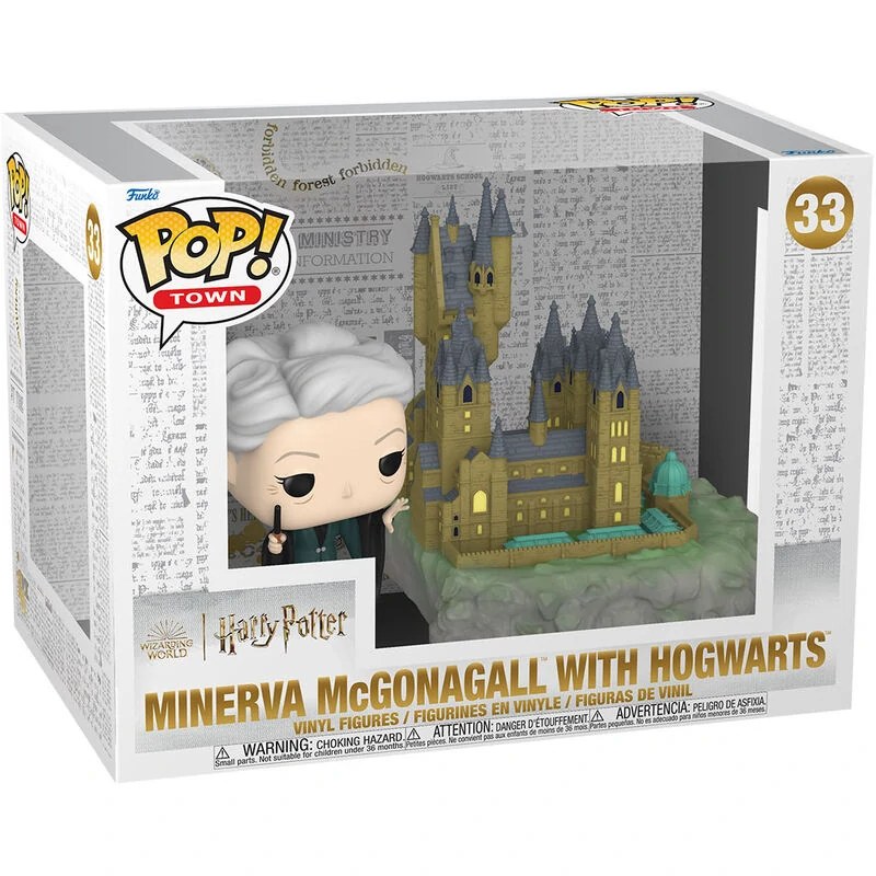 Funko POP! Town Harry Potter - Minerva McGonagallová s Bradavicemi Sběratelské Diorama