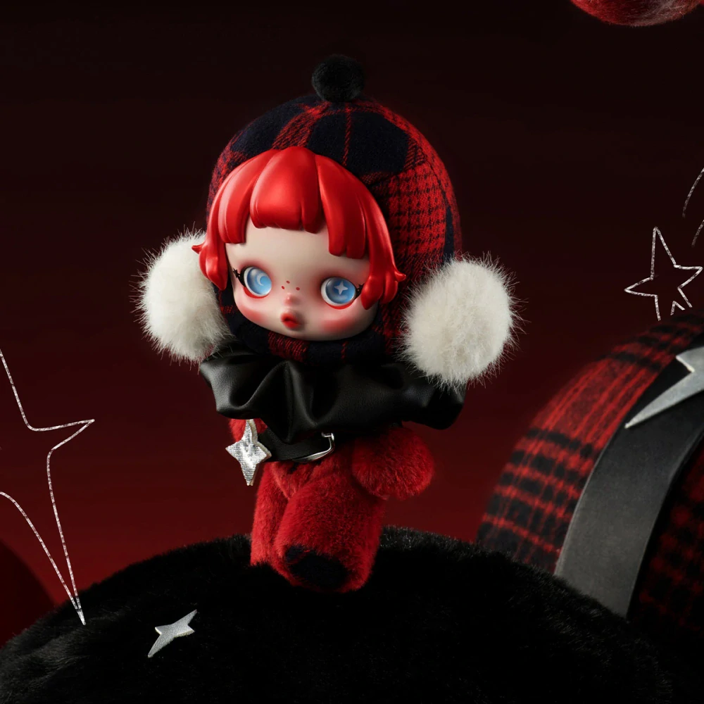 POP MART SkullPanda Winter Symphony – Plyšový Přívěsek Blind Box 13–15 cm