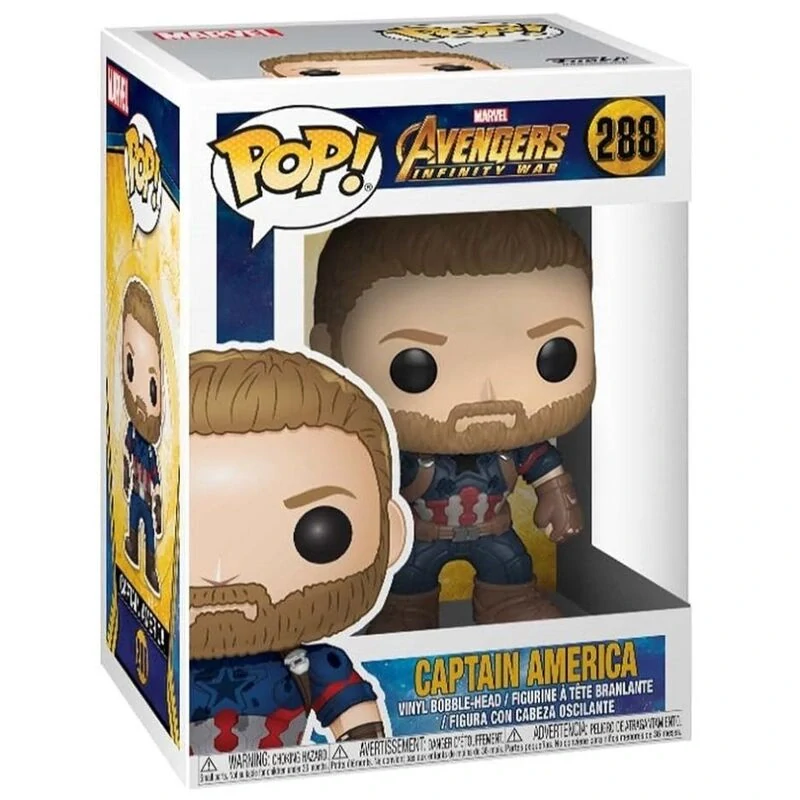 Funko POP! Marvel Avengers: Infinity War – Captain America Sběratelská Vinylová Figurka 9 cm