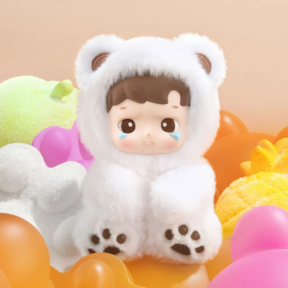 POP MART Hacipupu Gummy Bear Series – Vinylový Plyšový Přívěsek Blind Box 13 cm (s ovocnou vůní)