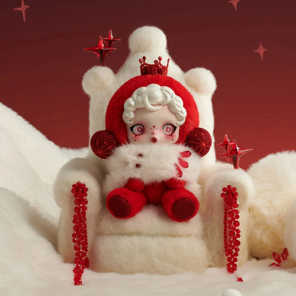 POP MART SkullPanda Winter Symphony – Plyšový Přívěsek Blind Box 13–15 cm
