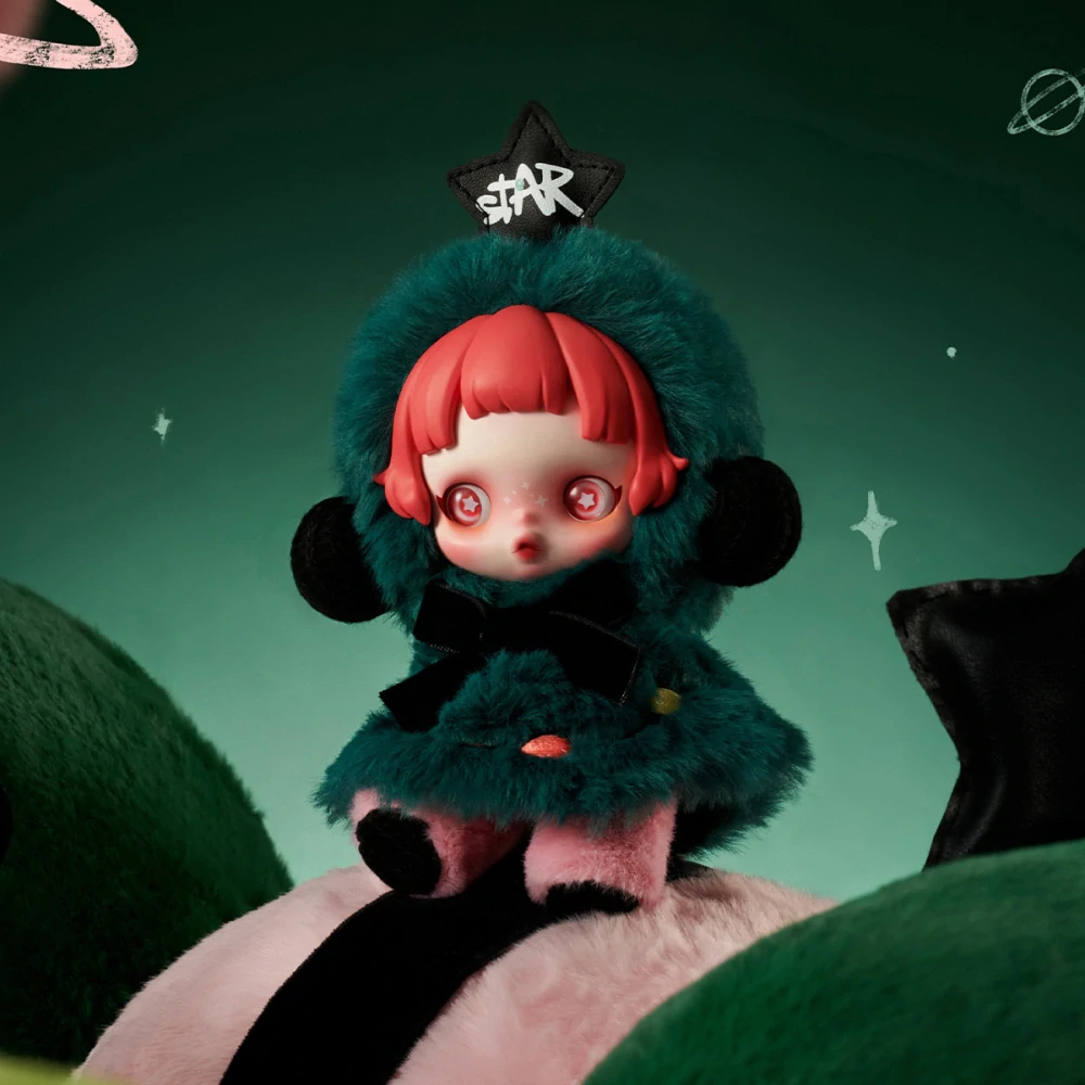 POP MART SkullPanda Winter Symphony – Plyšový Přívěsek Blind Box 13–15 cm