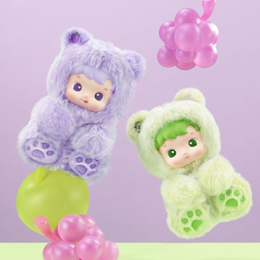 POP MART Hacipupu Gummy Bear Series – Vinylový Plyšový Přívěsek Blind Box 13 cm (s ovocnou vůní)